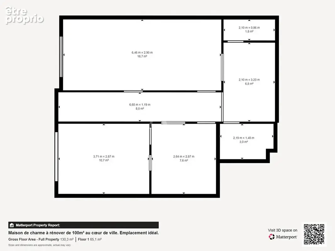 Maison de charme de 100m² au coeur de ville. Emplacement idéal (sans jardin!) - photo 17