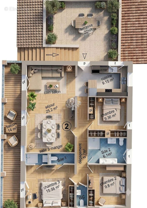Appartement à SANARY-SUR-MER