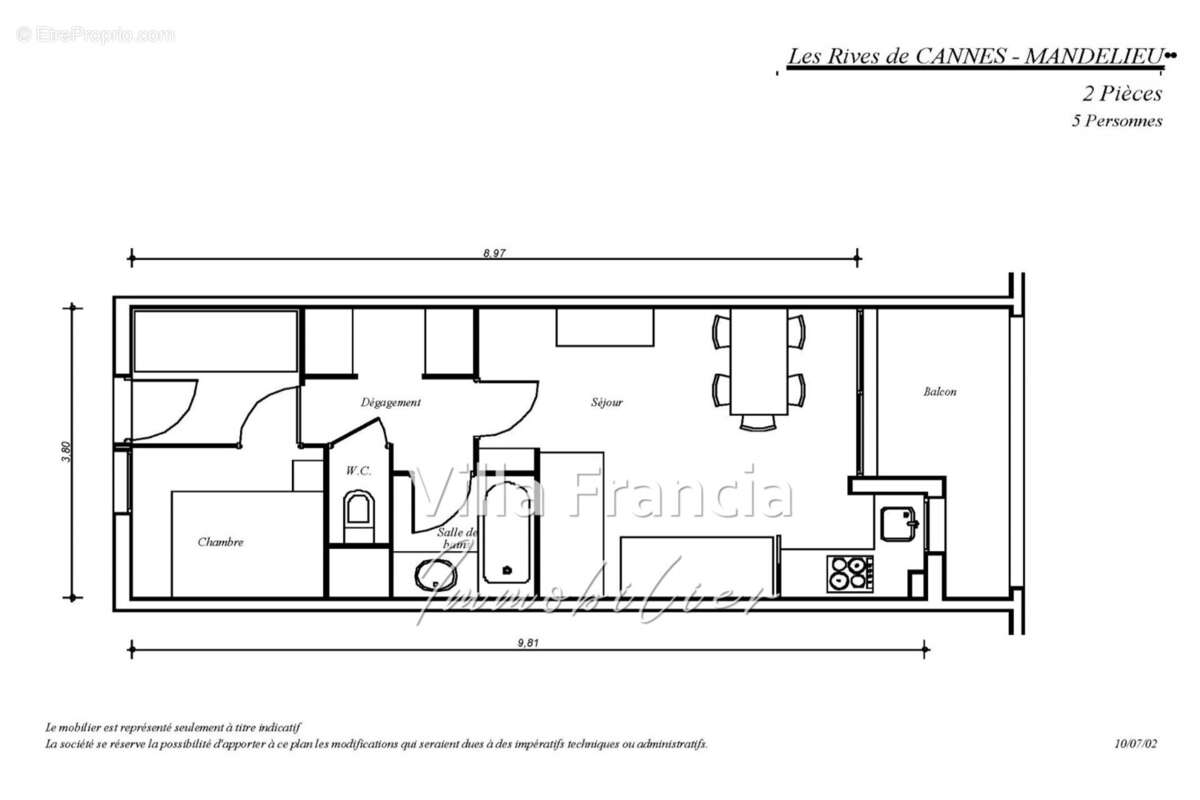 Appartement à MANDELIEU-LA-NAPOULE