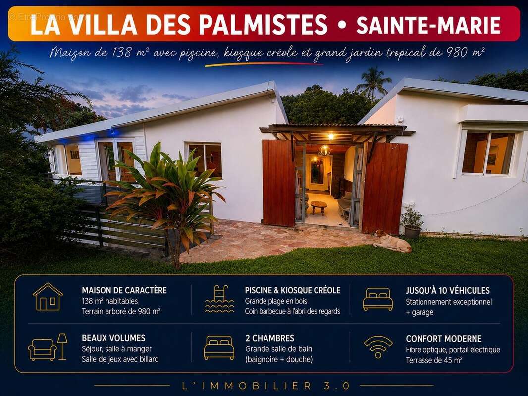 Maison 138 m² à Sainte-Marie  - photo 2