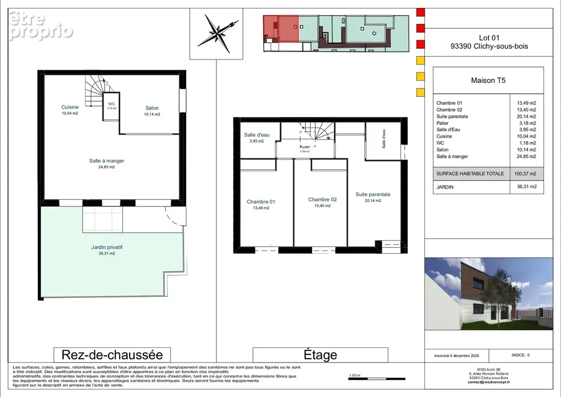 Maison 5 pièces 100 m² à vendre à Clichy-Sous-Bois (93390) - photo 2