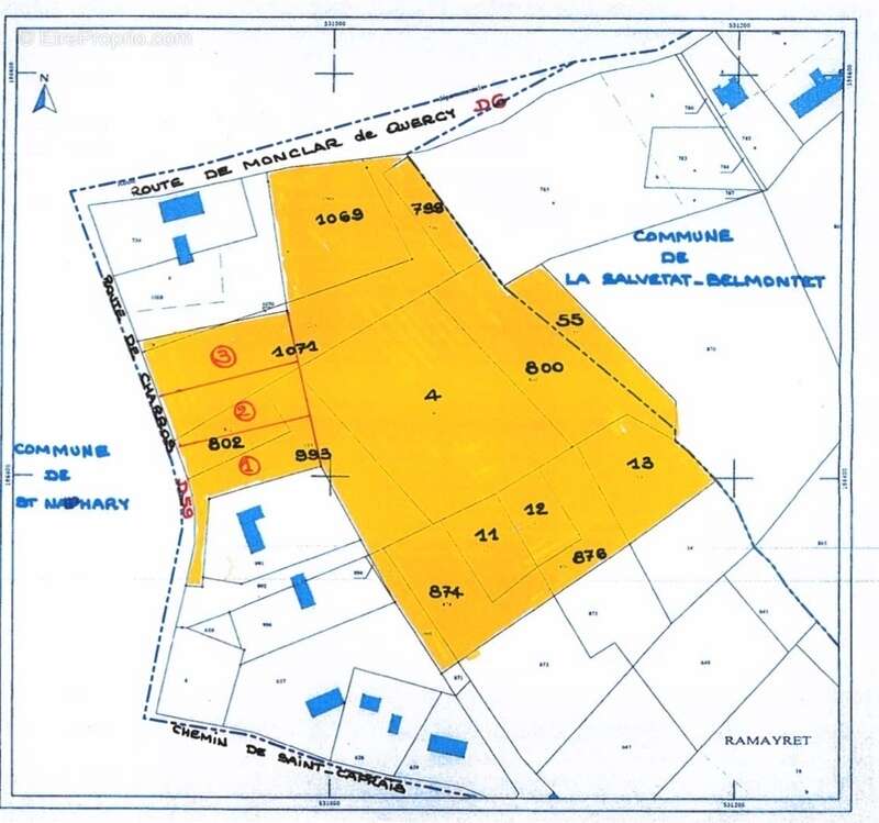 Terrain à LA SALVETAT-BELMONTET