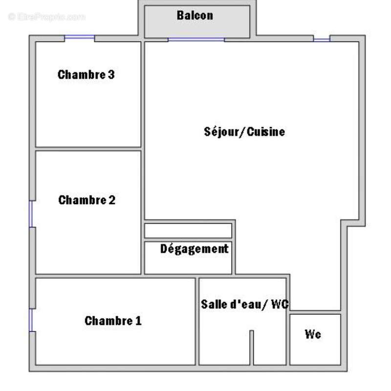 Appartement à PARIS-20E