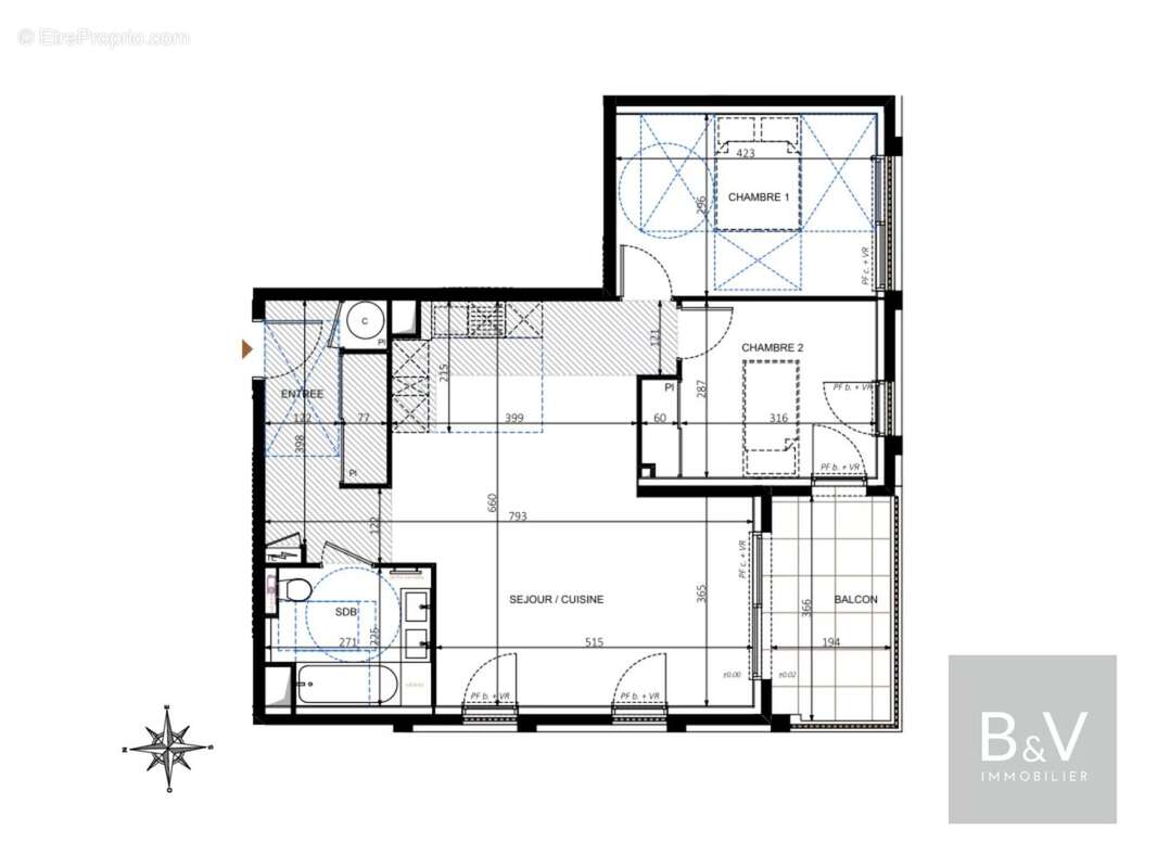 Appartement 3 pièces 68 m² avec balcon - photo 5