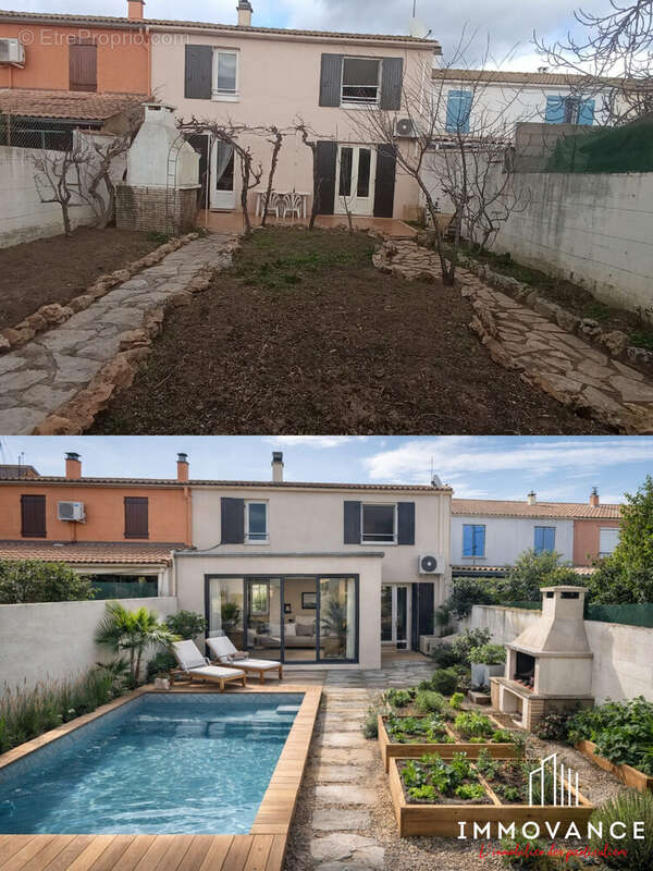 Photo avant/après Jardin - Maison à SETE