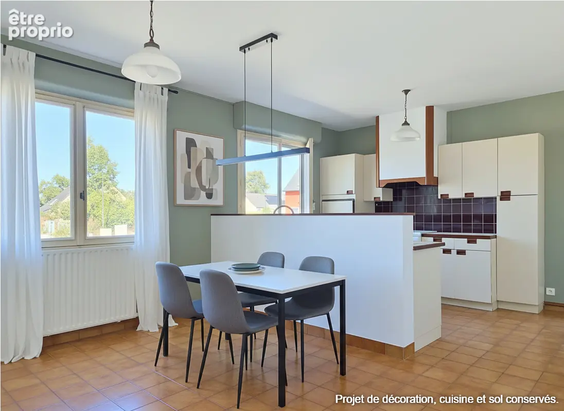 Maison de plain pied, 5 pièces, 103 m2, parcelle 454 m2, breal sous montfort - photo 7