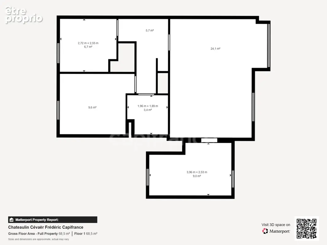 Appartement  T3 - 60,5 m² - 2 chambres  avec Garage et Parking - Centre ville - CHATEAULIN (29) - photo 16