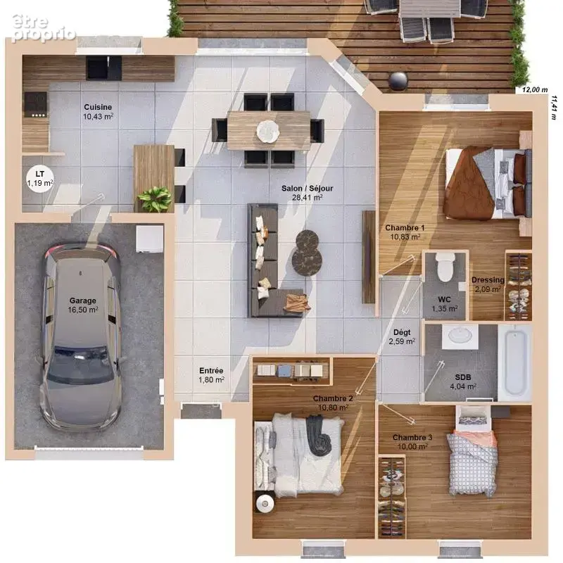 Maison 5 pièces 84 m2 - photo 3