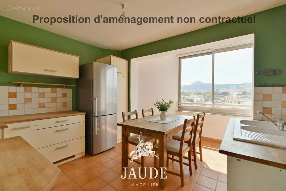 F4 de 86,57 m2 DERNIER ÉTAGE avec balcons cave, parking et vues panoramiques   24 boulevard Fleury, Clermont- - photo 4