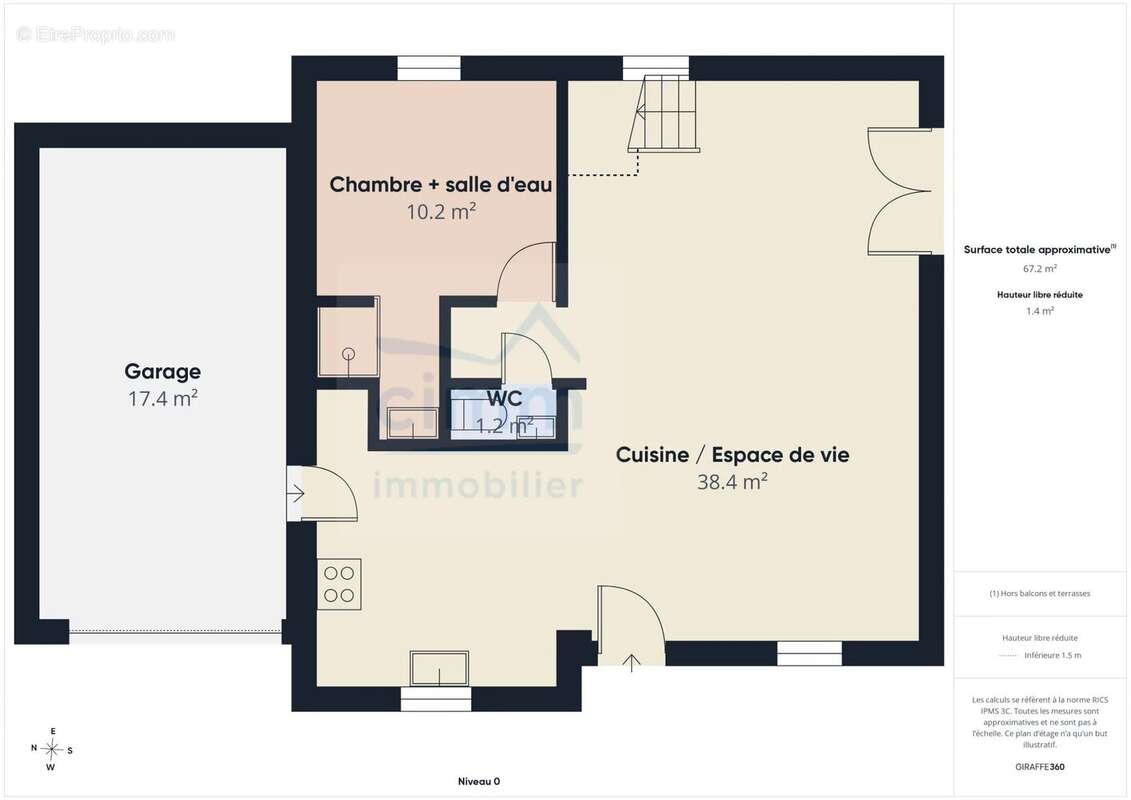 Maison de 83 m² sur un terrain de 1077 m² - photo 2