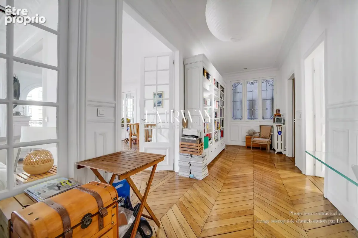 Appartement familial  174 m² - étage élevé avec balcon 4 chambres Paris 16ème - Flandrin - photo 5