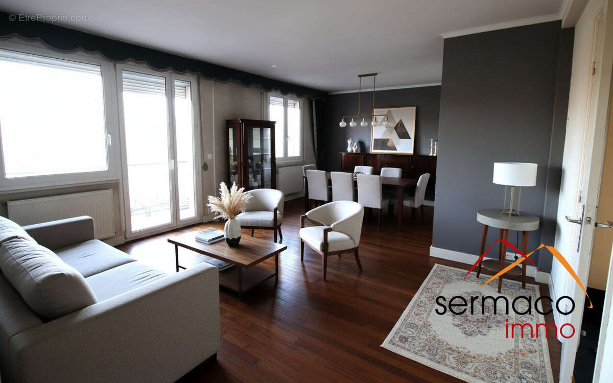 exemple de home staging pièce de vie - Appartement à SARREGUEMINES