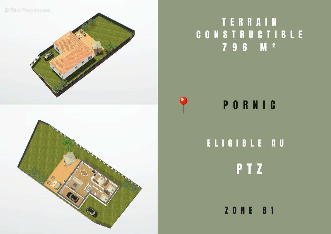 Terrain constructible - pornic - bourg - photo 4
