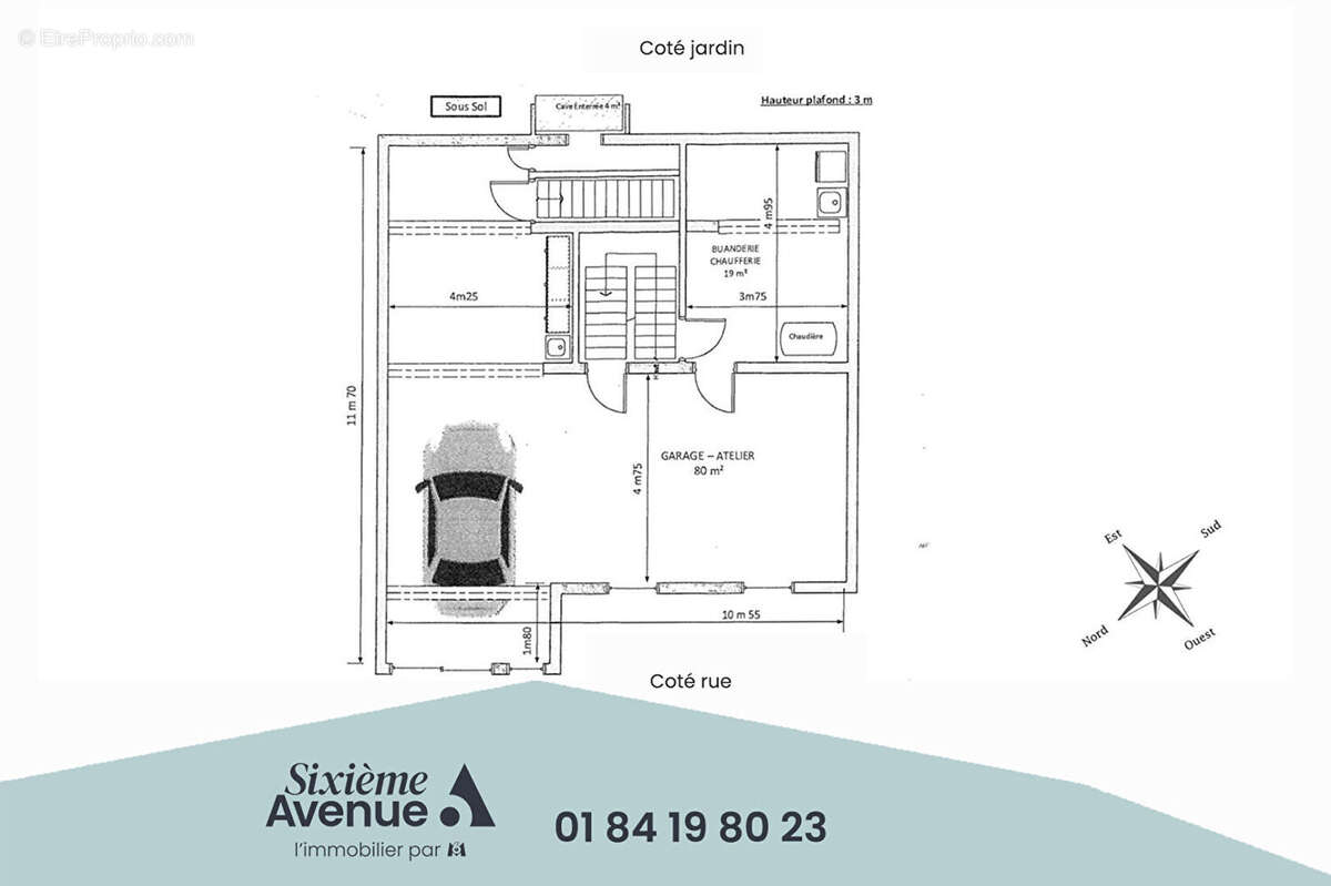 CHAVILLE - MAISON de 7 pièces 294 m2 au sol avec JARDIN - photo 8