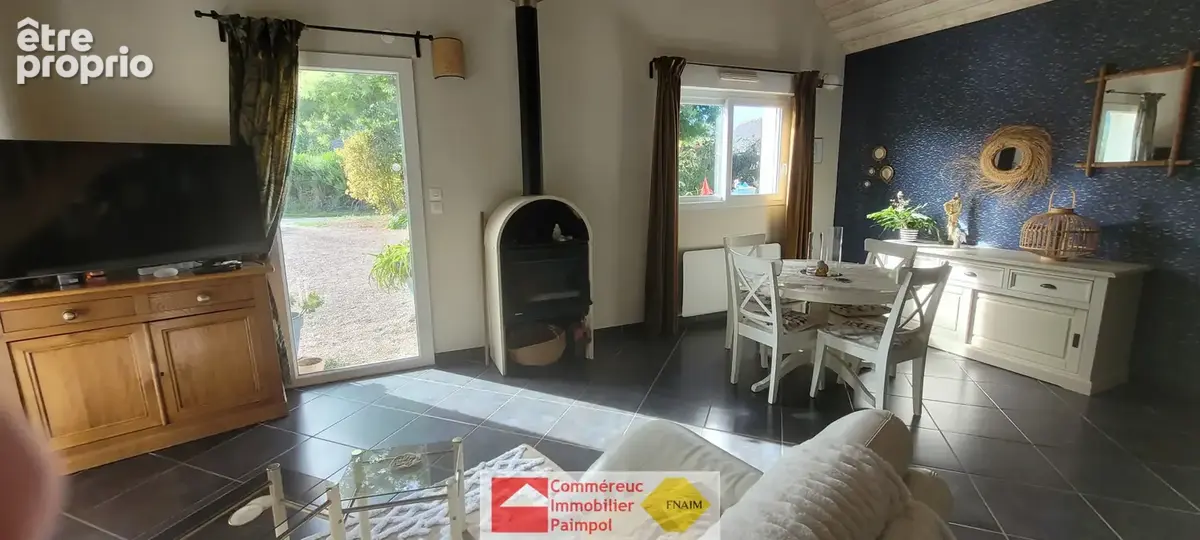 A vendre a plouezec, entre mer et bourg, maison 3 pieces avec veranda et abri bois sur terrain 979 m2 - photo 4