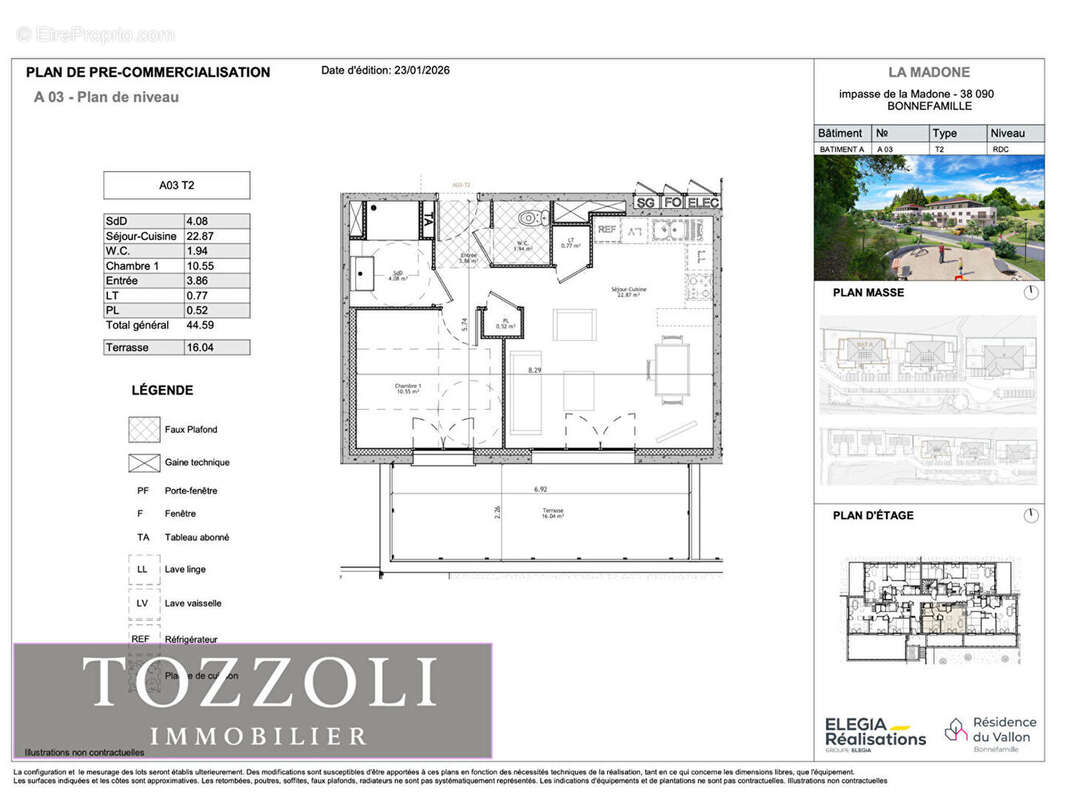 Appartement à BONNEFAMILLE