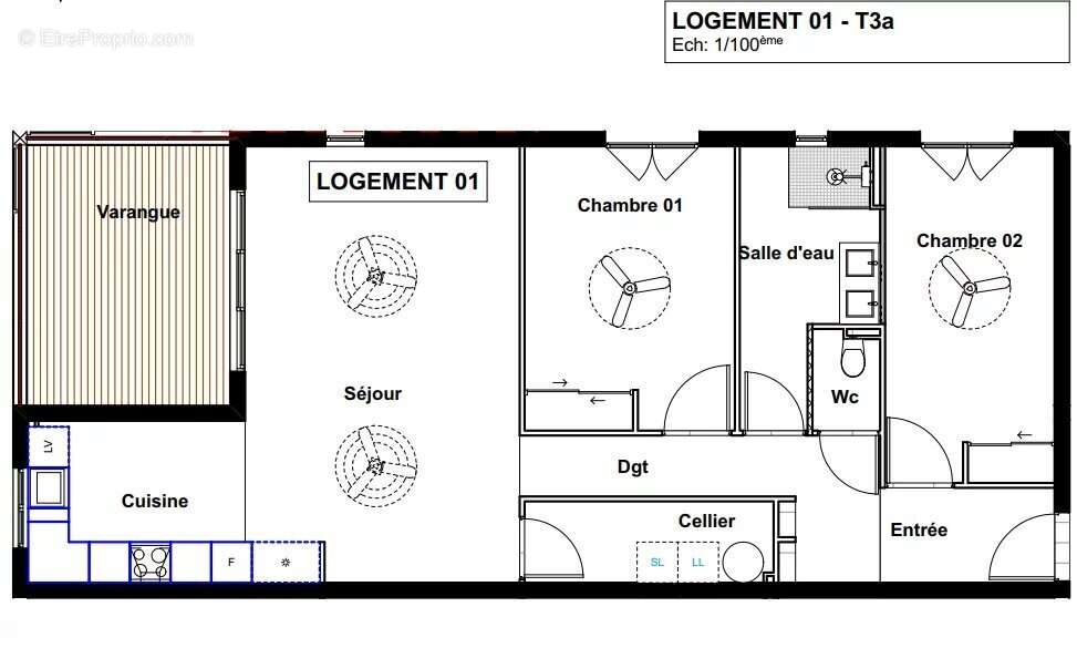 Appartement à SAINT-PIERRE