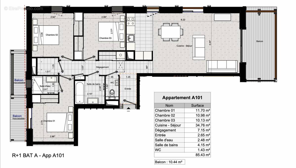 Appartement à MORILLON