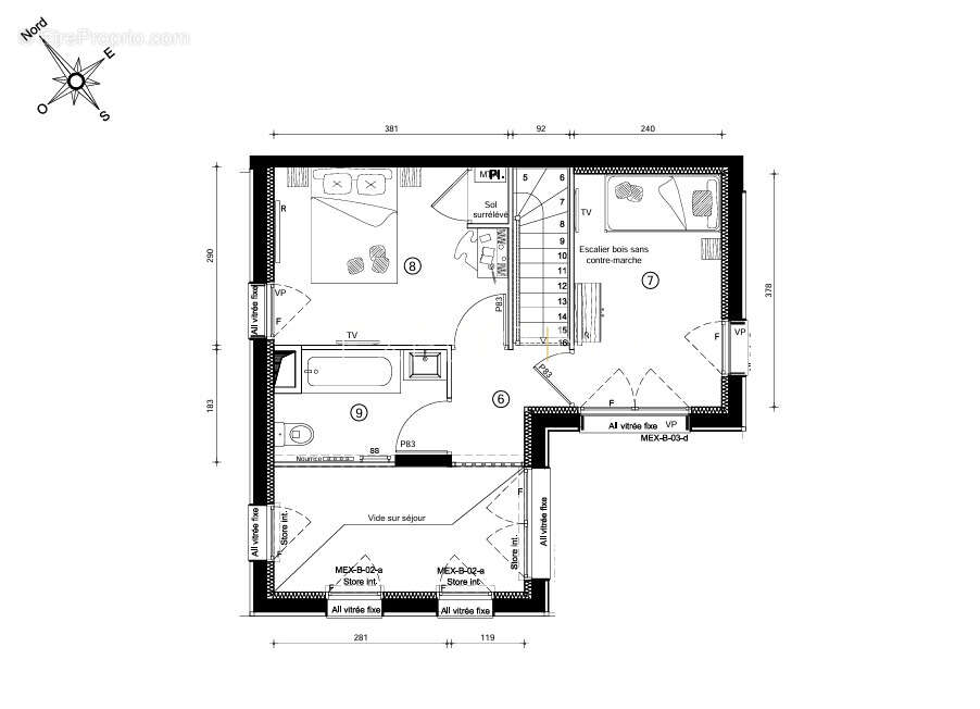 Asnières Bords de Seine : Duplex familial de 84 m2, Terrasse, Parking, Cave proche transports - photo 12
