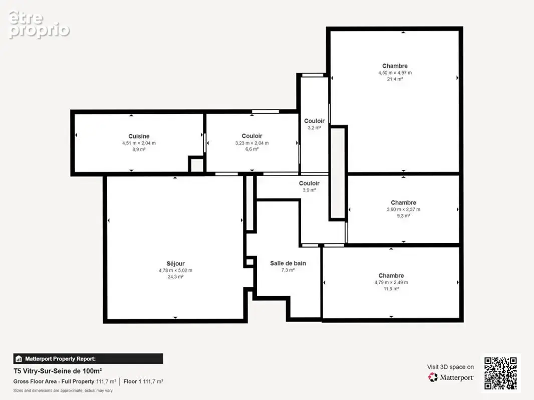 Appartement Vitry Sur Seine 5 pièces 100m2 - photo 6