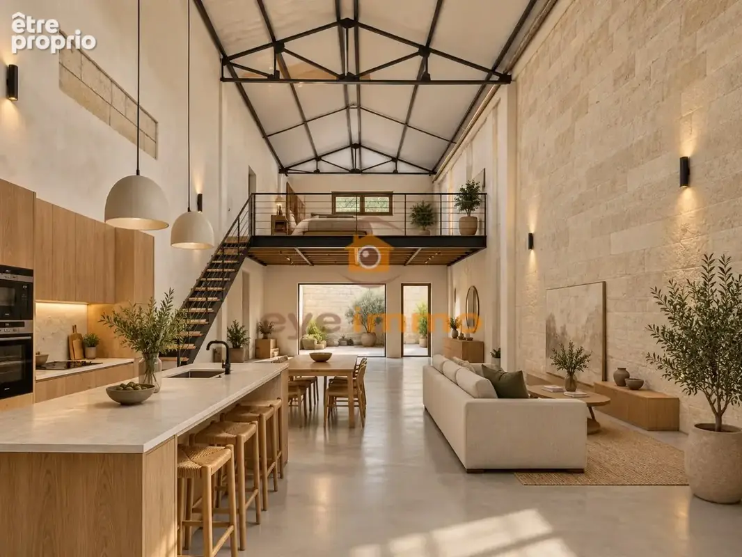 PÉZENAS  Projet de loft de 111 m² avec cour et permis accordé - photo 7