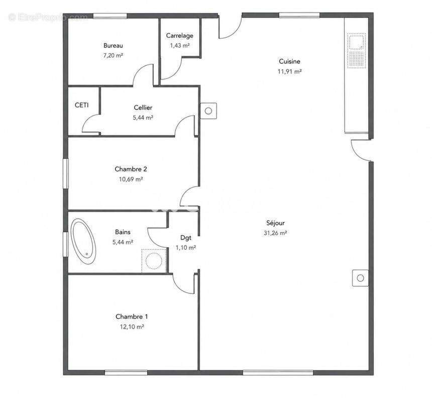 Maison 88 m² à Bellegarde  - photo 15