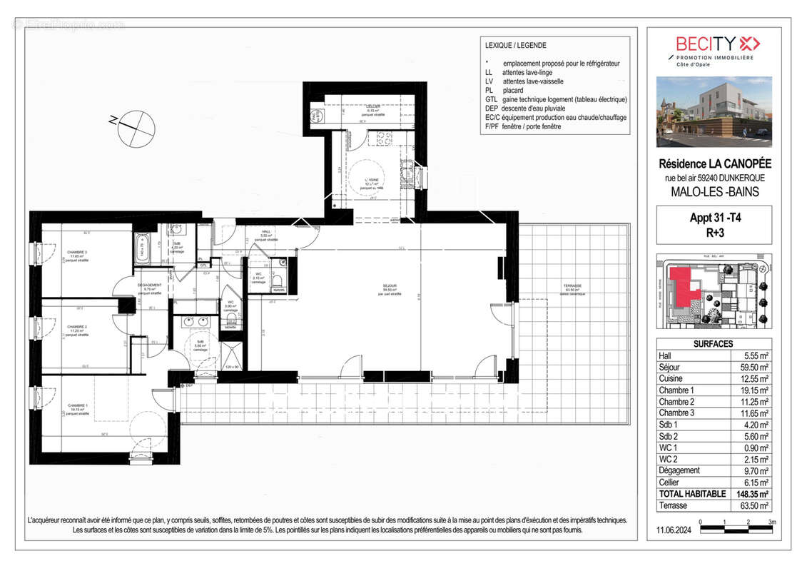 Appartement à DUNKERQUE
