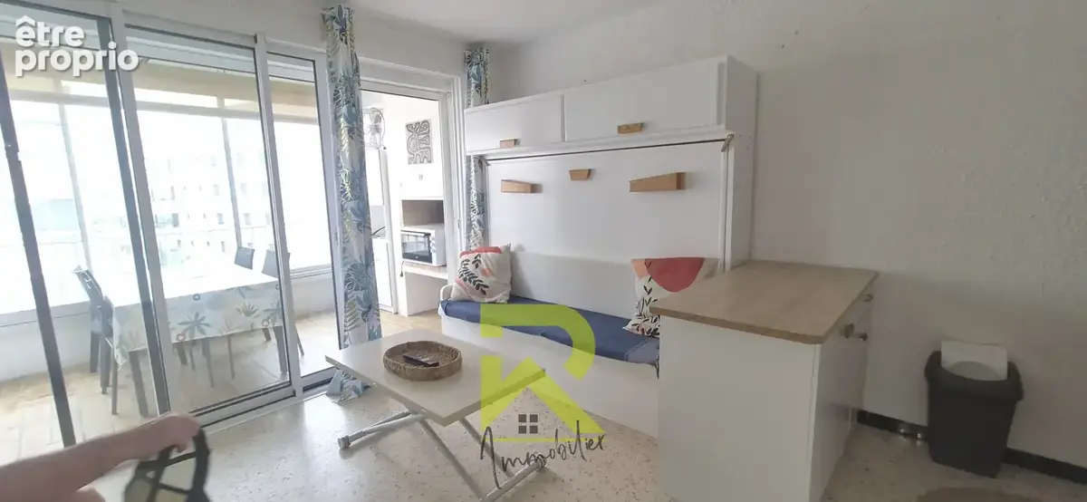 Studio 26m2 meublé, loggia vitrée 6m2 et parking privé - CANET EN ROUSSILLON - photo 5