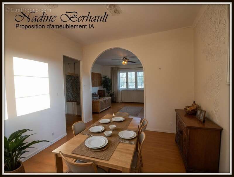 Maison à vendre 4 pièces  Amilly Viroy(45), sous sol complet, 2 ch en étage, salon avec cheminée, cuisine aménagée, jardin clos, - photo 4