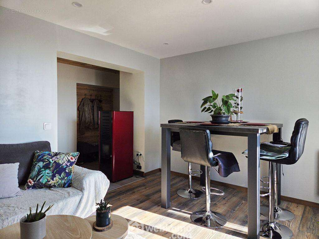 Il est équipée d'un poêle à granulés pour une ambiance chaleureuse en hiver. - Appartement à ALBERTVILLE