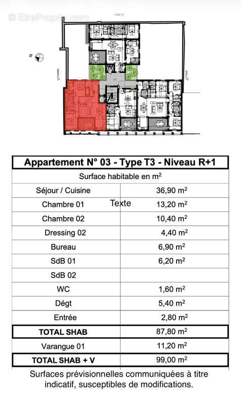 Appartement à SAINT-DENIS