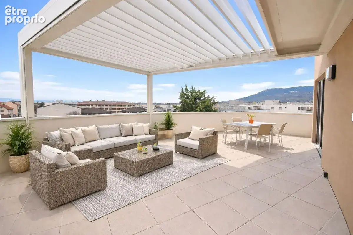 Attique T4 d'exception   Vue panoramique montagnes 92 m2 terrasse de 80 m2 - photo 3