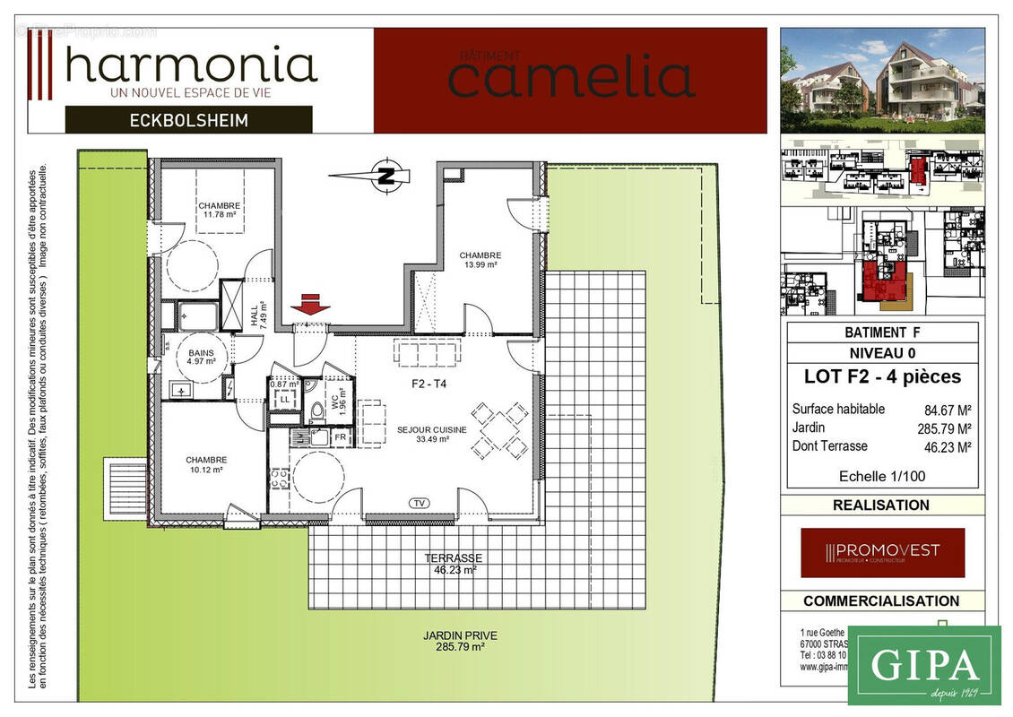 Appartement à ECKBOLSHEIM