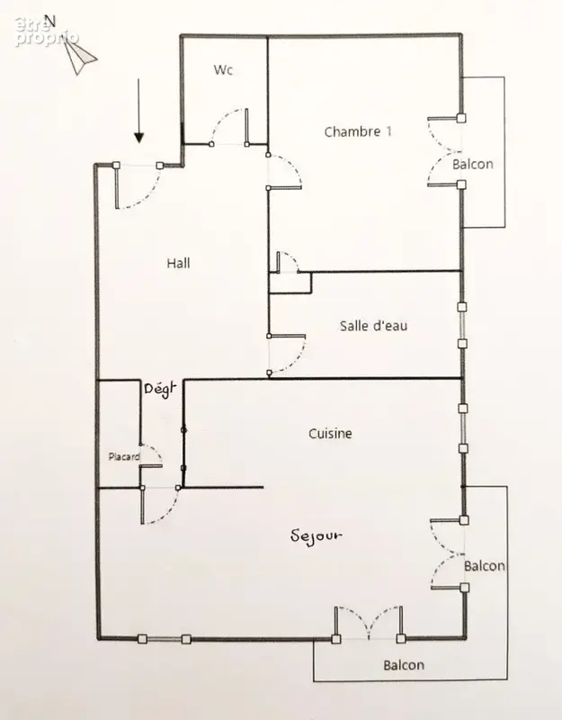 Appartement T2 rénové - photo 10