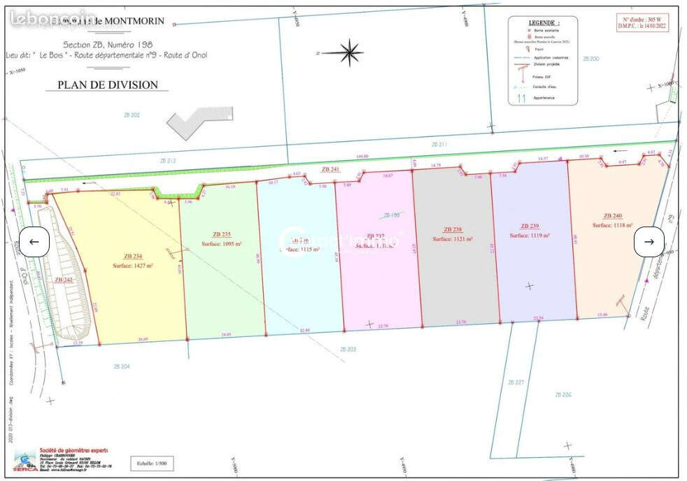 Terrain à MONTMORIN