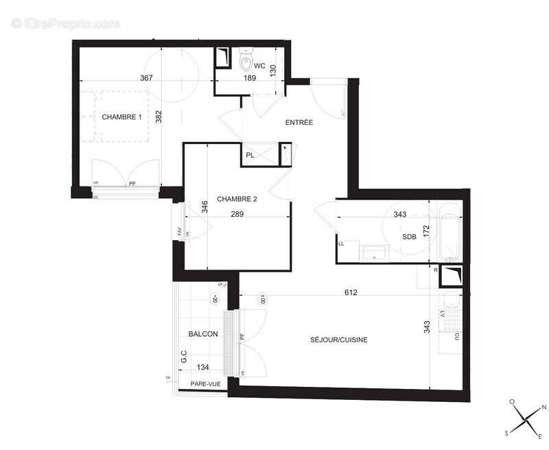 Appartement à MOUSSY-LE-VIEUX