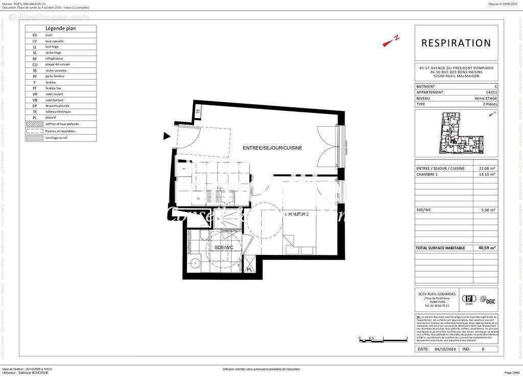 Appartement à RUEIL-MALMAISON