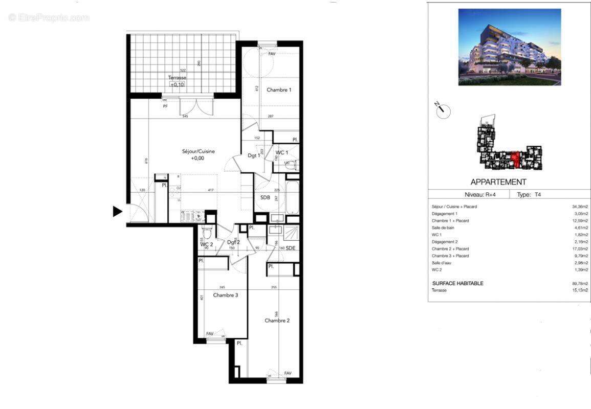 Appartement à BEZIERS