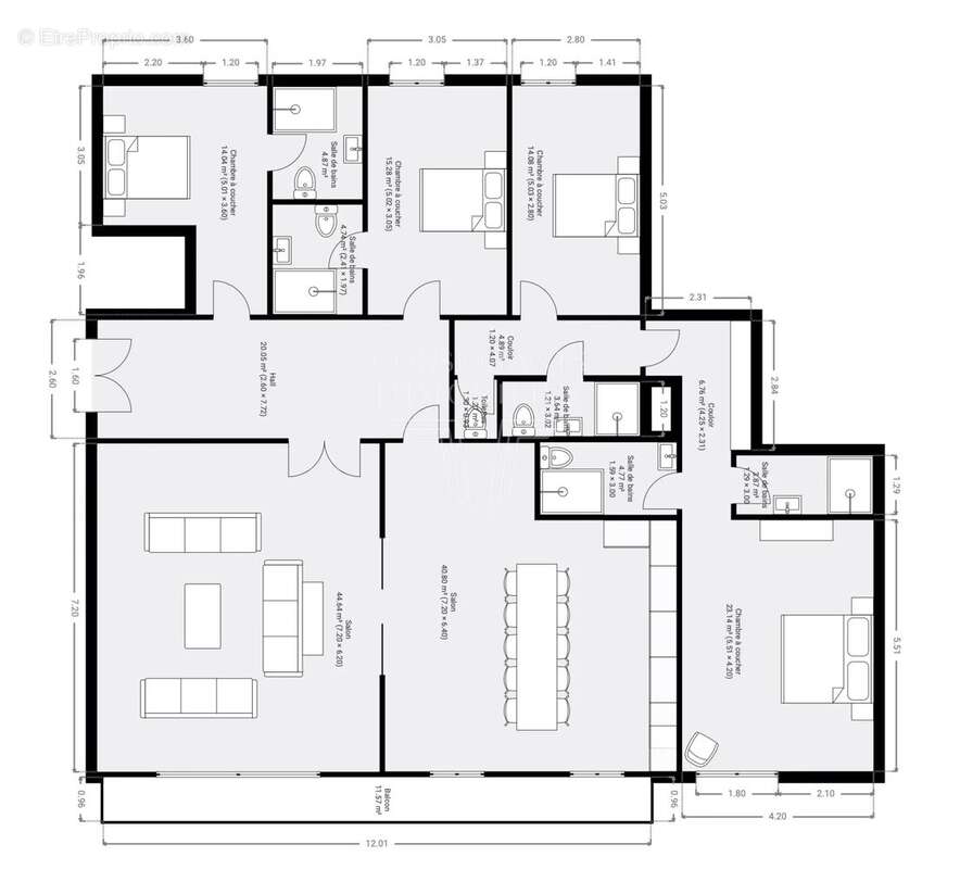 Appartement à PARIS-16E