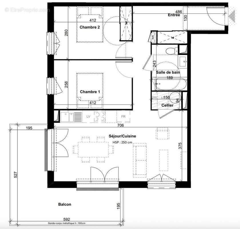 Appartement à BLANQUEFORT