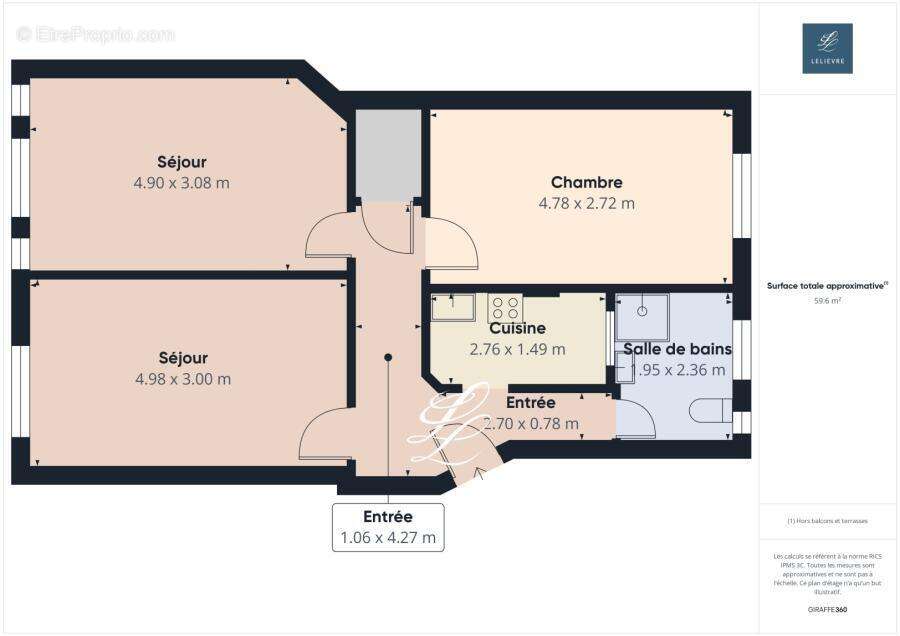 Appartement à PARIS-15E