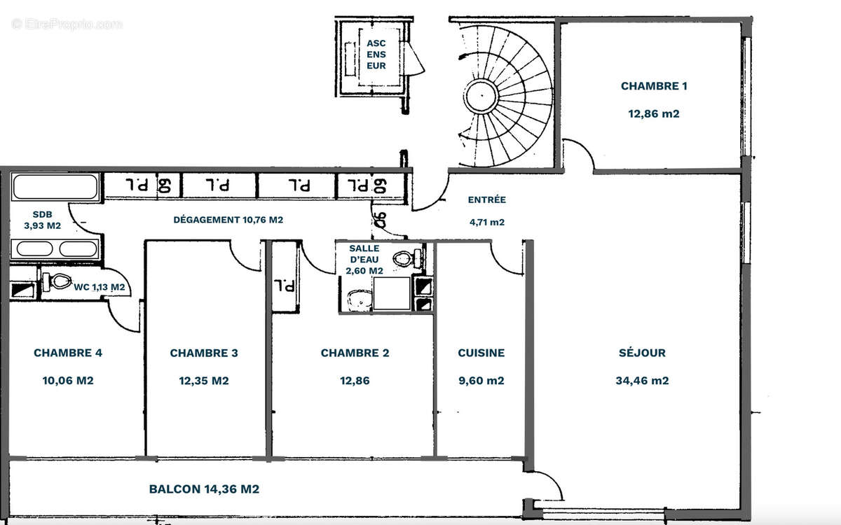 PLAN - Appartement à CHEVILLY-LARUE