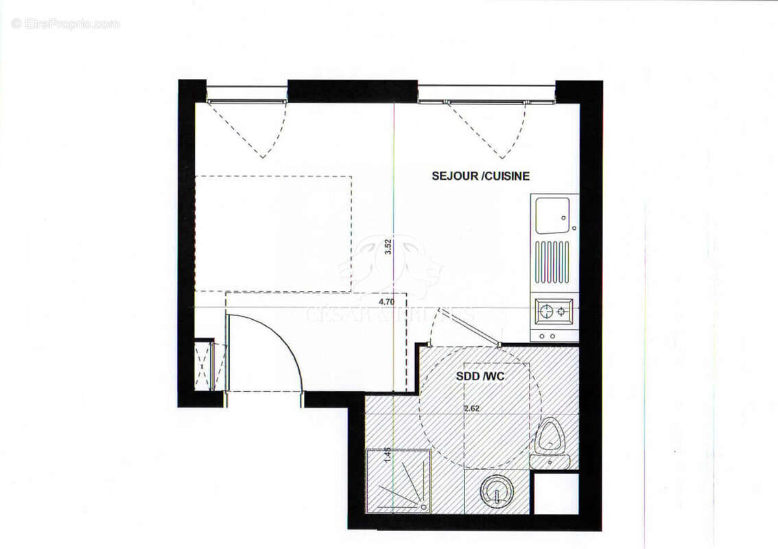 Appartement 20 m² à Lyon-6e  - photo 8