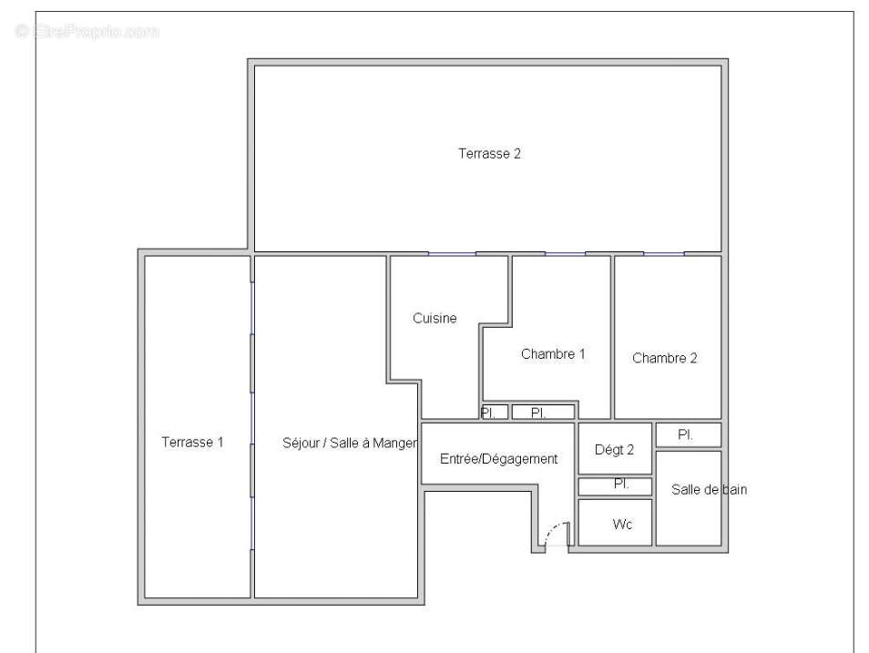 Bel appartement de 3 pièces avec double terrasses de 30m² et 40m² - photo 5