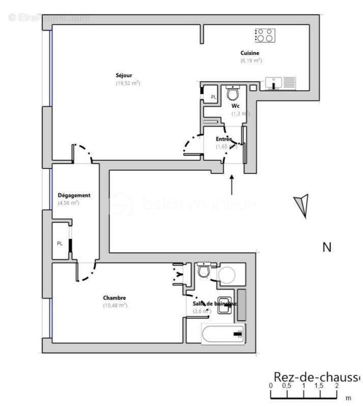 Nice – Quartier Les Fleurs  T2 47 m²  Investissement Locatif Rentable – Côte d'Azur - photo 3