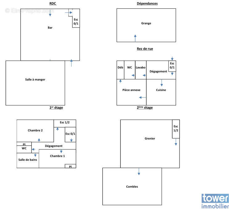 DPT24 maison de bourg 130m2 Residence principale ou secondaire ou rapport locatif - photo 8