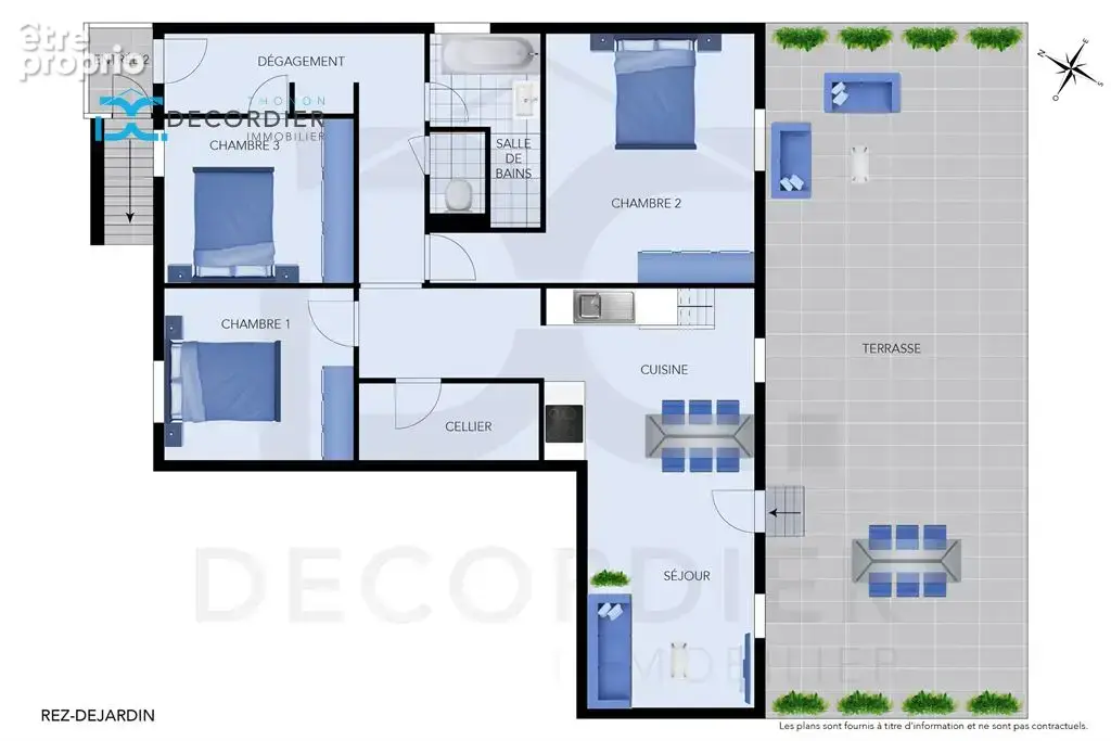 Orcier – maison mitoyenne avec fort potentiel, terrasse et vue montagne 81 m² et 105m² a amenager - photo 2