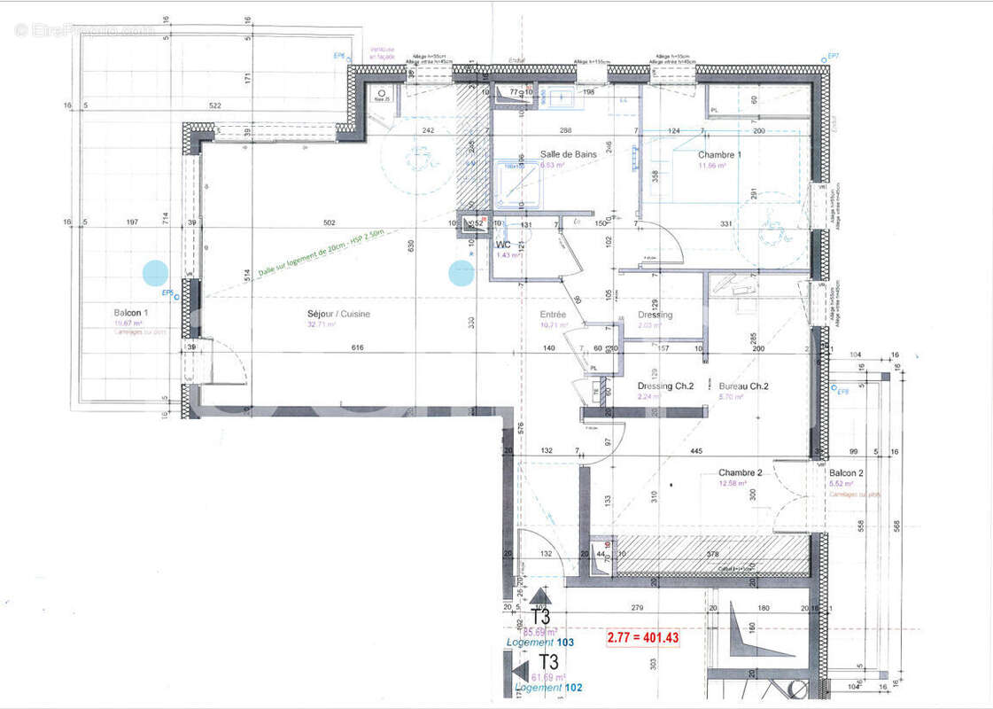 Appartement Thonon Les Bains 3 pièce(s) 83.40 m2 - photo 8