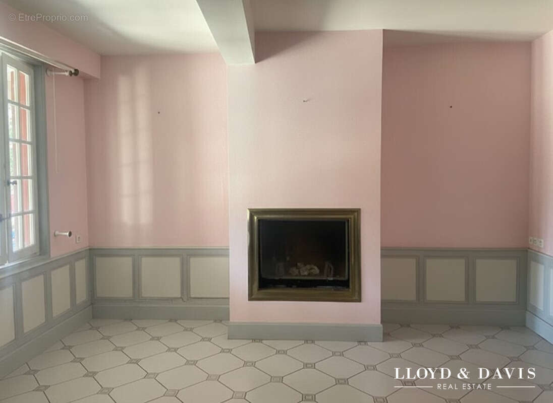 Salon avec cheminée - Maison à LA BASTIDE-CLAIRENCE