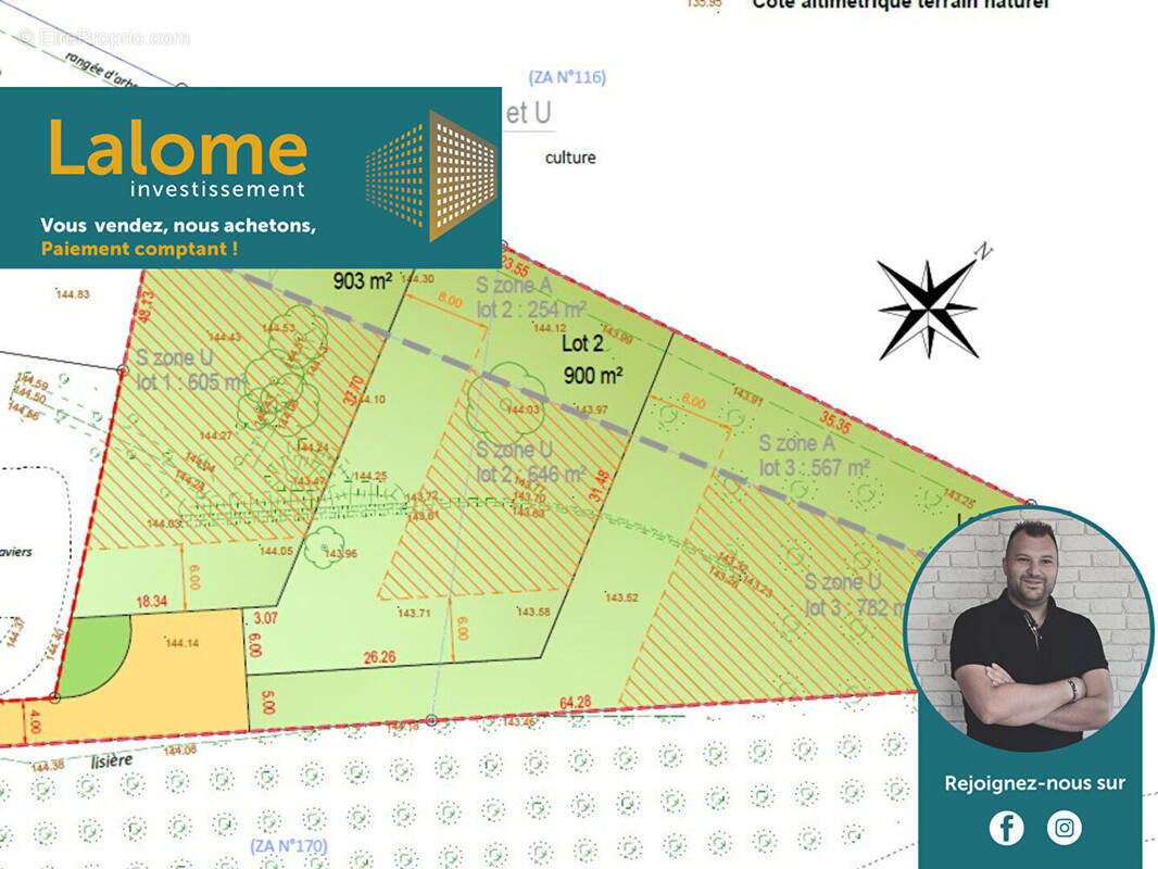 Terrain à CHAUFOUR-LES-BONNIERES